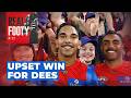 Upset wins for Blues, Dees, and the young star who terrifies Caroline Wilson