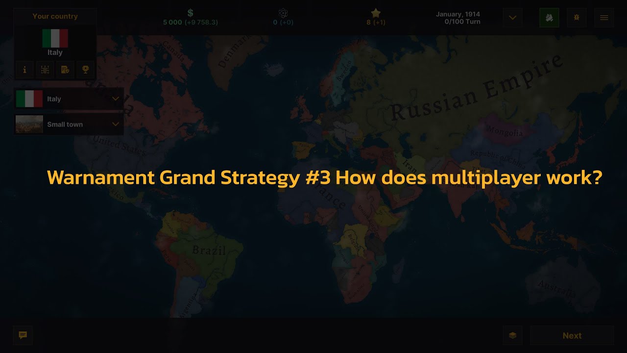 Making Warnament Grand Strategy #3 How does multiplayer work?