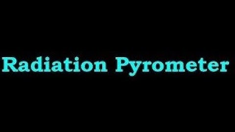 Radiation Pyrometer