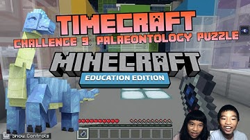 How to Code *TIMECRAFT: PALAEONTOLOGY PUZZLE* in MINECRAFT: Education Hour of Code Challenge 9