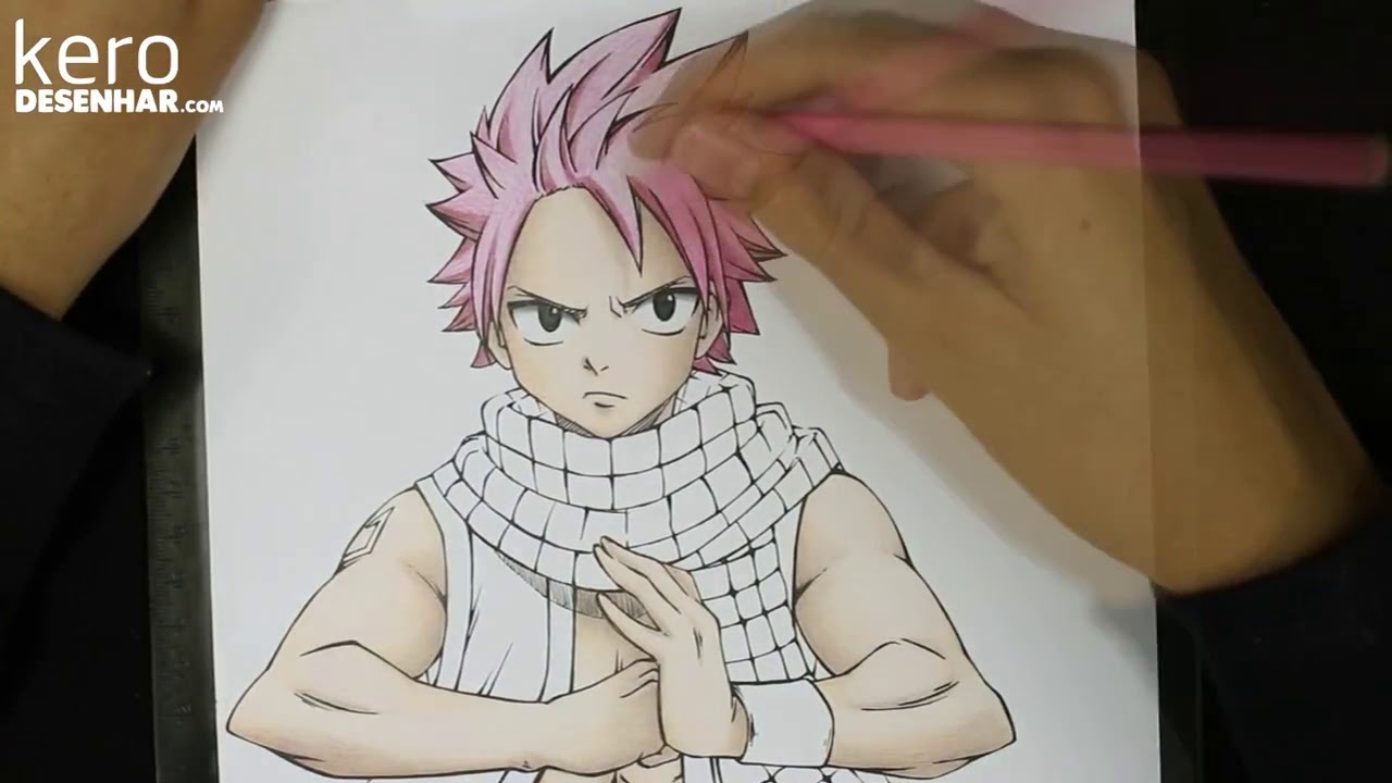 SPEED DRAWING NATSU DRAGNEEL CURSO KERODESENHAR
