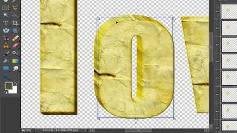 Photoshop Elements - 3D Text and Reflections (Part 1)