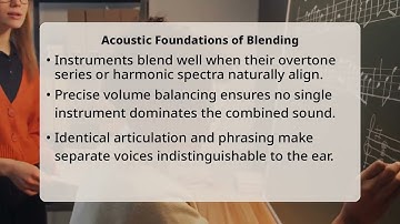 How Can Instrument Combinations Create One Sound?