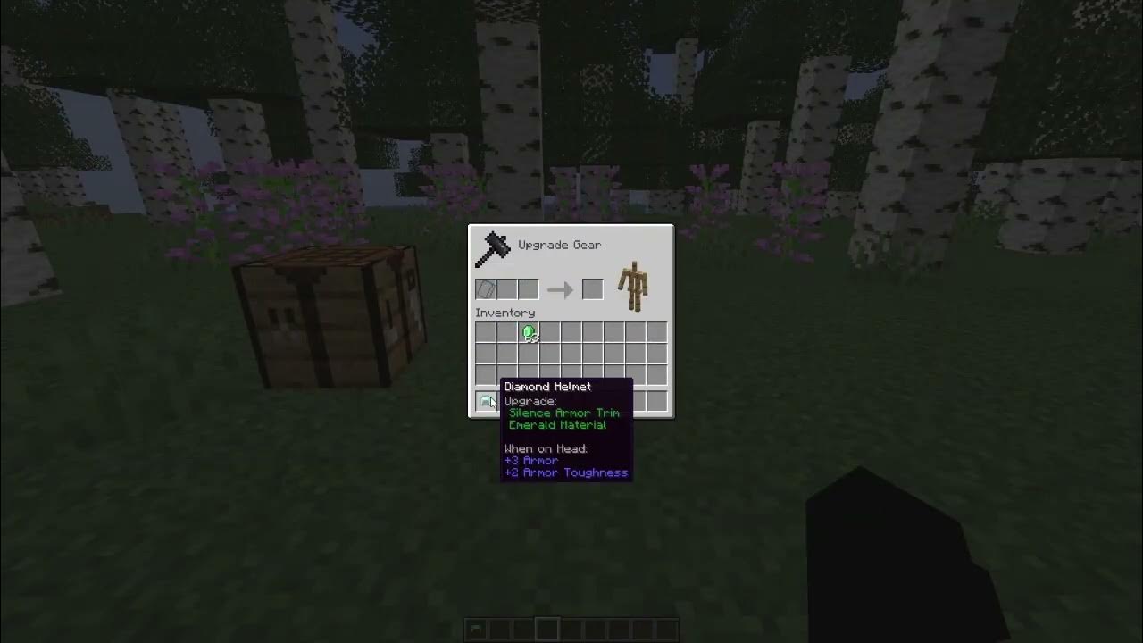 How to use a silence armor trim in minecraft quick tutorial youtube