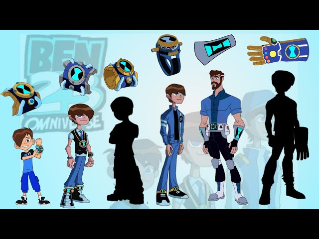 Ben 23 all forms with different omnitrix and new fan made forms coloring class=