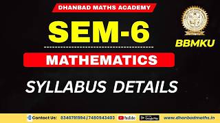 BBMKU SEM-6 MATHEMATICS SYLLABUS  2023-27 SESSION FYUGP