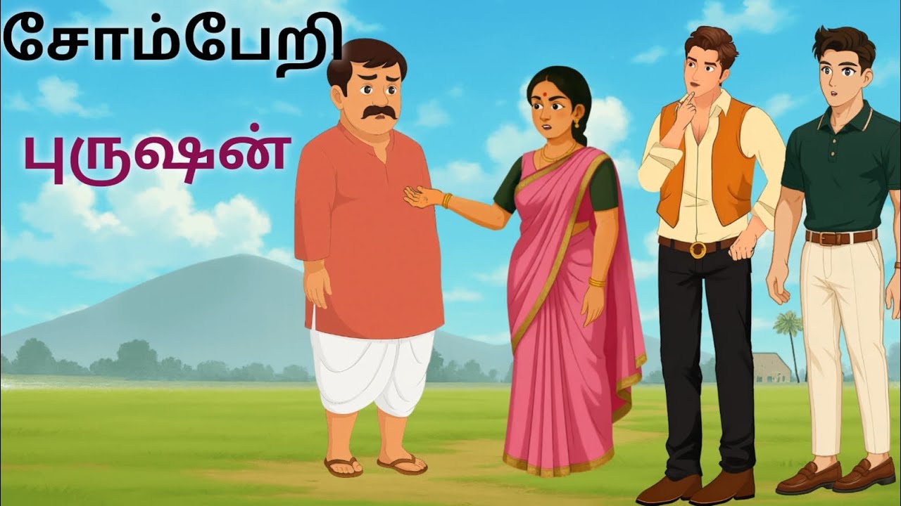 சோம்பேறி புருஷன் - lazy husband - Pearl & Peace Stories Tamil 