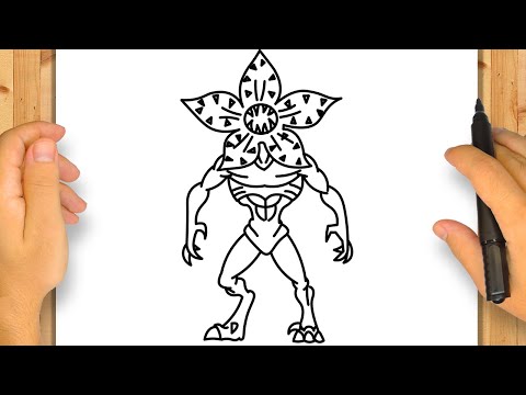 How to Draw the Demogorgon from Stranger Things | Simple and Easy Step-by-Step Tutorial