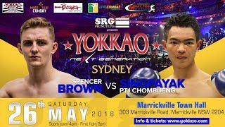 YOKKAO Next Generation Sydney: Spencer Brown vs Singpayak - 64kg Muay Thai Full Rules