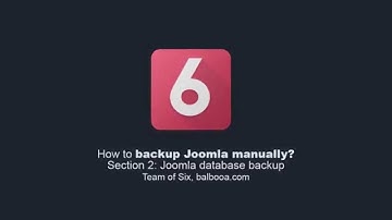How to backup Joomla! manually? Section 2: Joomla database backup.