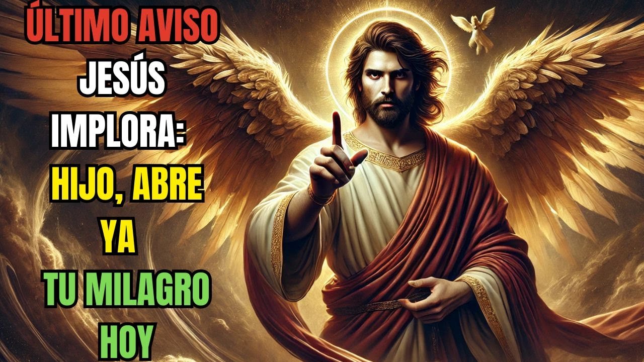 ¡URGENTE! JESÚS IMPLORA: HIJO, ABRE YA TU MILAGRO HOY