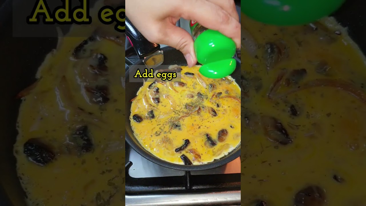 This Mushroom Omelette Is So Good! 🤤🔥 #shorts