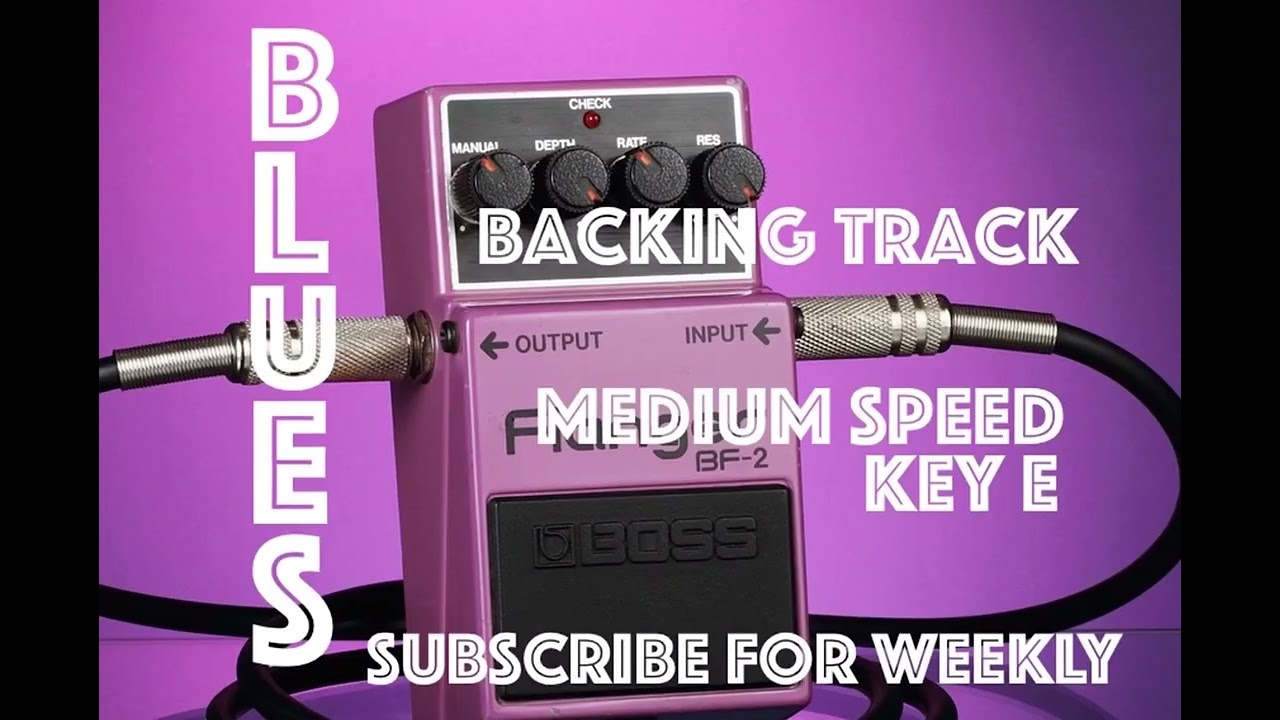 Key of E Medium Speed Blues Jam Track for Dynamic Blues Practice