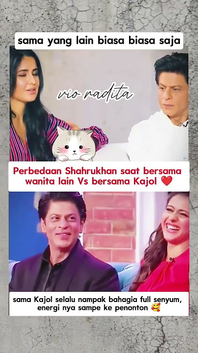jelas banget perbedaan nya 😊 #trending #bollywood #viral #artis #india #shahrukh #shahrukhan #kajol