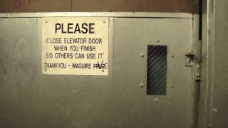 Old Haughton traction elevator @ 90 Canal Street Rochester NY w/jimster586