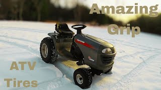 Installing ATV Tires On The Mud Mower 