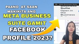 ℹ️ Paano pumunta sa meta business suite gamit ang Facebook profileℹ️