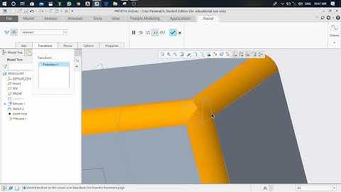 Video-10 How to use Round  command in creo  parametric @CAD-Masters