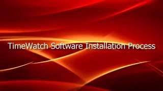 TimeWatch Software Installation Process. screenshot 1