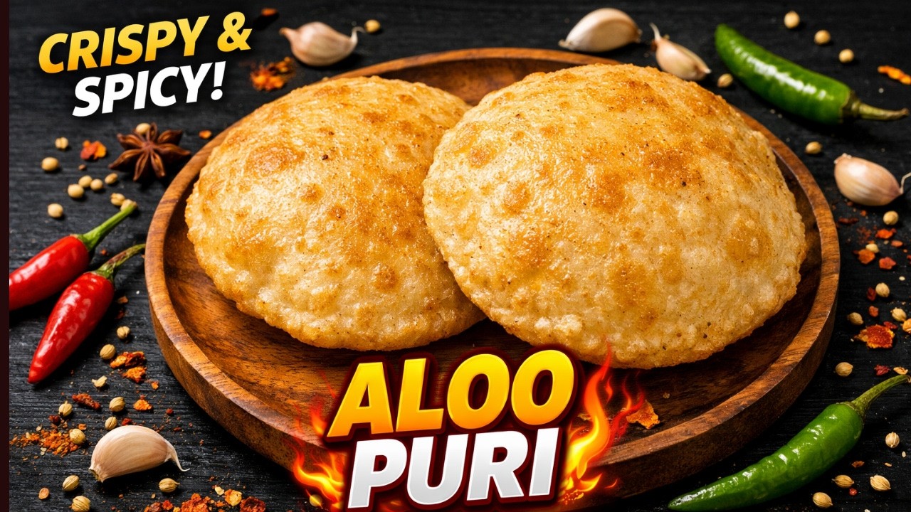 গরম গরম আলু পুরি একদম মাস্ট! 😍রমজানে হালিমের সাথে খেতে পারেন