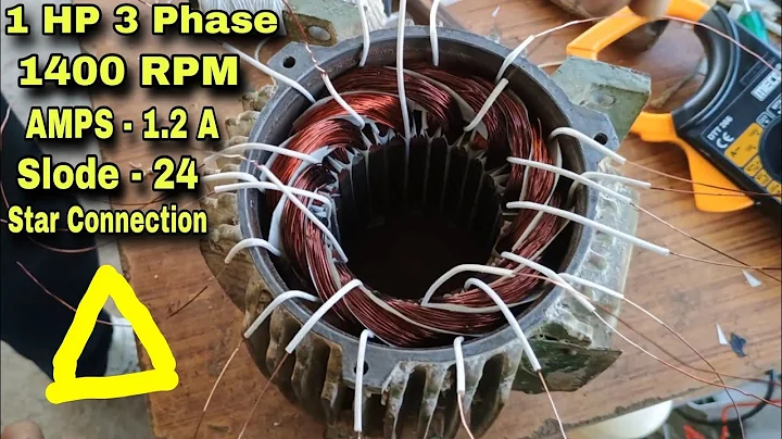 1 HP 1400 RPM 3 Phase Motor Connection || 1 HP 3 Phase Motor Wireing Kaise Kare