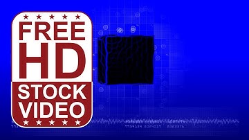 Free Stock Videos - blue hi-tech digital background seamless loop animation