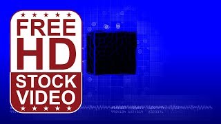 Free Stock Videos - blue hi-tech digital background seamless loop animation
