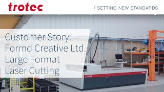 Customer Story: Formd Creative Ltd. | Large Format Laser Cutting | Trotec Laser
Formd Creative Ltd. is a design and production company offering in-house design, project management, fabrication, and installation.
The company uses a Trotec large format laser cutter and a smaller flatbed laser to produce high quality displays for events, exhibitions and retail.
Bringing laser cutting in-house enabled the team at Formd Creative Ltd. to respond to the increasing demands from well known brands such as Klarna, Nike and Mac Cosmetics.
Learn more about our large format laser machines here ➡️ https://www.troteclaser.com/en-us/laser-machines/laser-cutting-machines-sp-series Customer Story: Formd Creative Ltd. | Large Format Laser Cutting | Trotec Laser