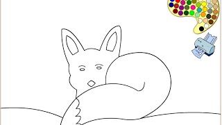 Fox Coloring Pages For Kids - Fox Coloring Pages