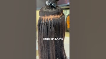 5 Different Types of Hair Extensions  #hairextensions #microlinks #ktips #wefthair #brazilianknots