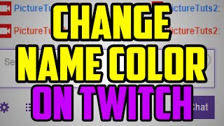 How to change username colors in twitch chat. this video tutorial will
show you can your name color when the be sure like t...