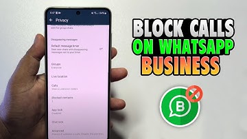 How to block calls on business WhatsApp Specific or all