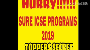 ICSE IMPORTANT PROGRAMS COMPUTER 2019