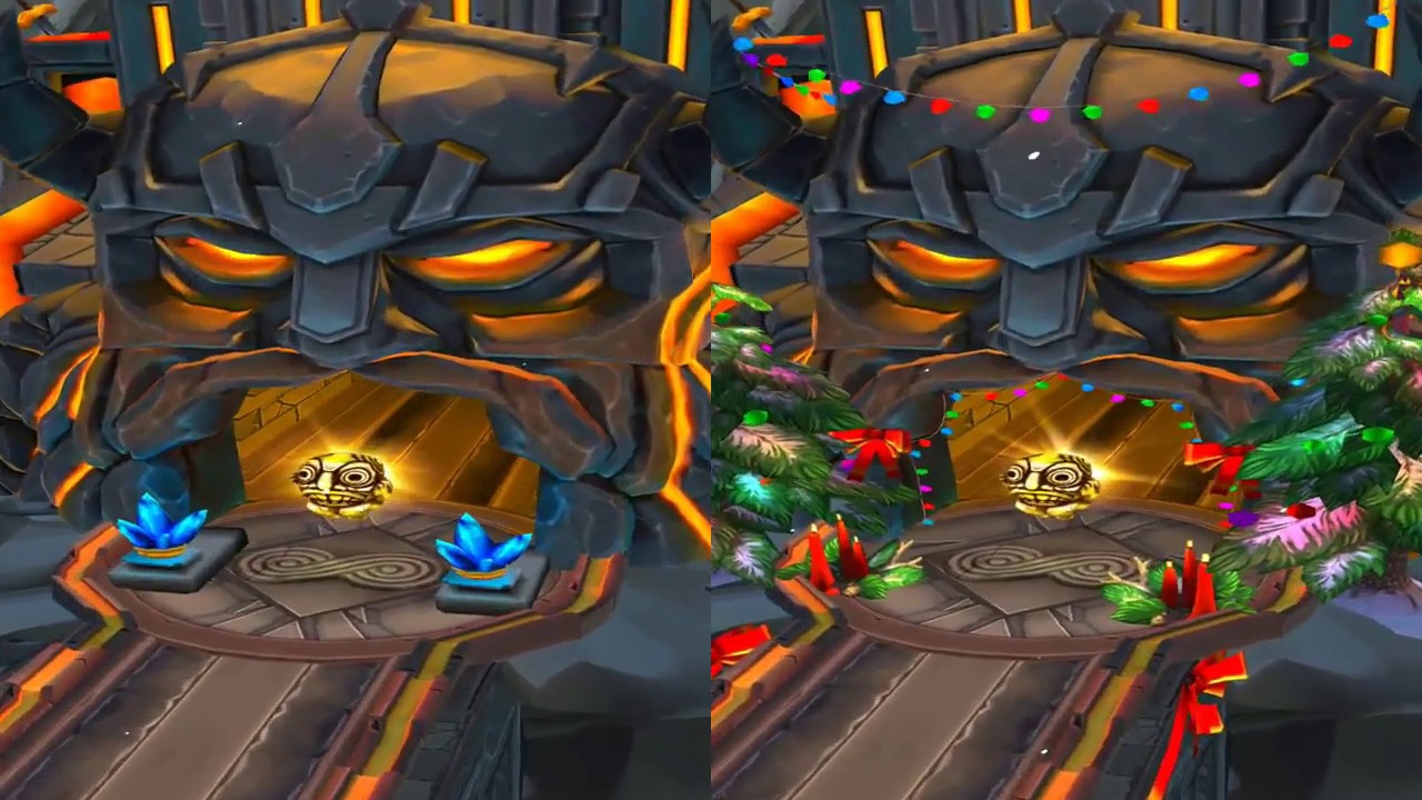 Temple Run 2 Volcano Island VS Holiday Havoc - [LAPOD GAMER]