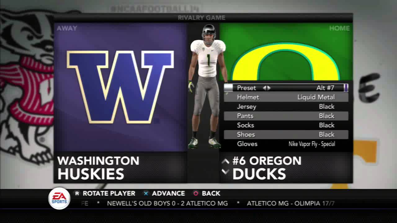 NCAA Football 14- Oregon Jersey Options - YouTube