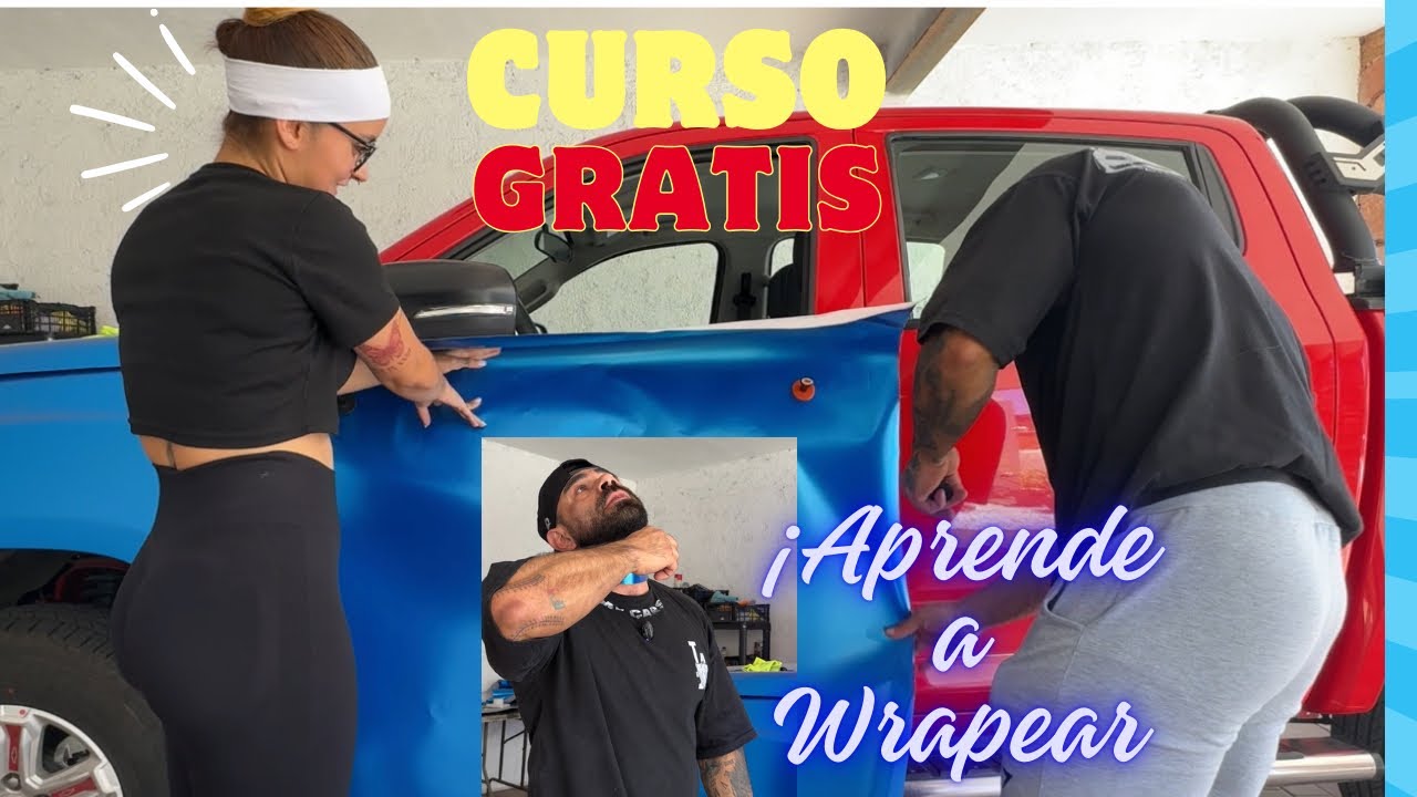 Cómo instalar Wrap o Vinyl en un auto, (Como instalar en puerta sin quitar la manija) Curso Gratis
