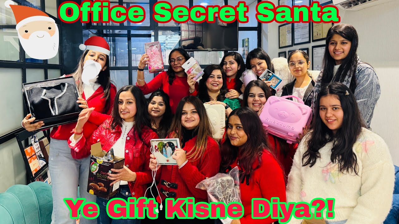 Full Christmas Masti 🎄| Office Secret Santa 😂 | Ye Gift Kisne Diya?! 🎁