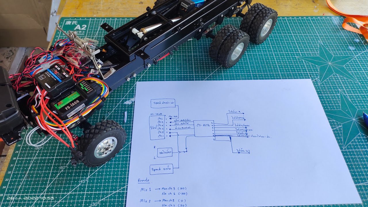 สอนการประกอบรถดั้ม หกล้อ สิบล้อ ระบบ RC (CSRC16) YouTube