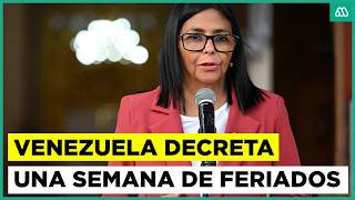 Venezuela Decreta Una Semana De Feriados Debido A Crisis Energética