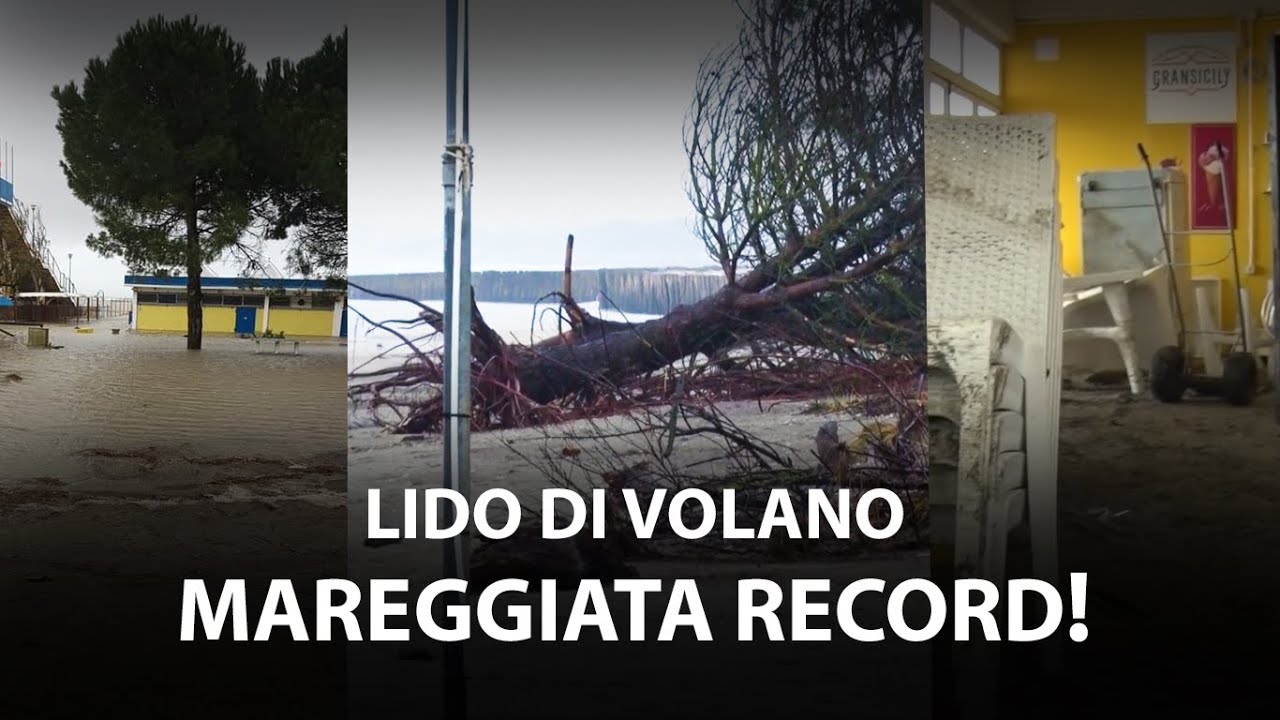 Distruzione a Lido di Volano - Dopo la mareggiata del 22 novembre 2022