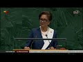 Kamla Persad-Bissessar pidió fortalecer la cooperación internacional contra la circulación de armas