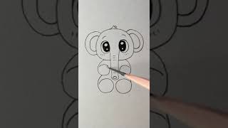 تعلم اسهل طريقة لرسم فيل 🐘 تعليم الرسم للمبتدئين 🤗