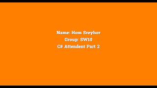 Attendance Project Part II