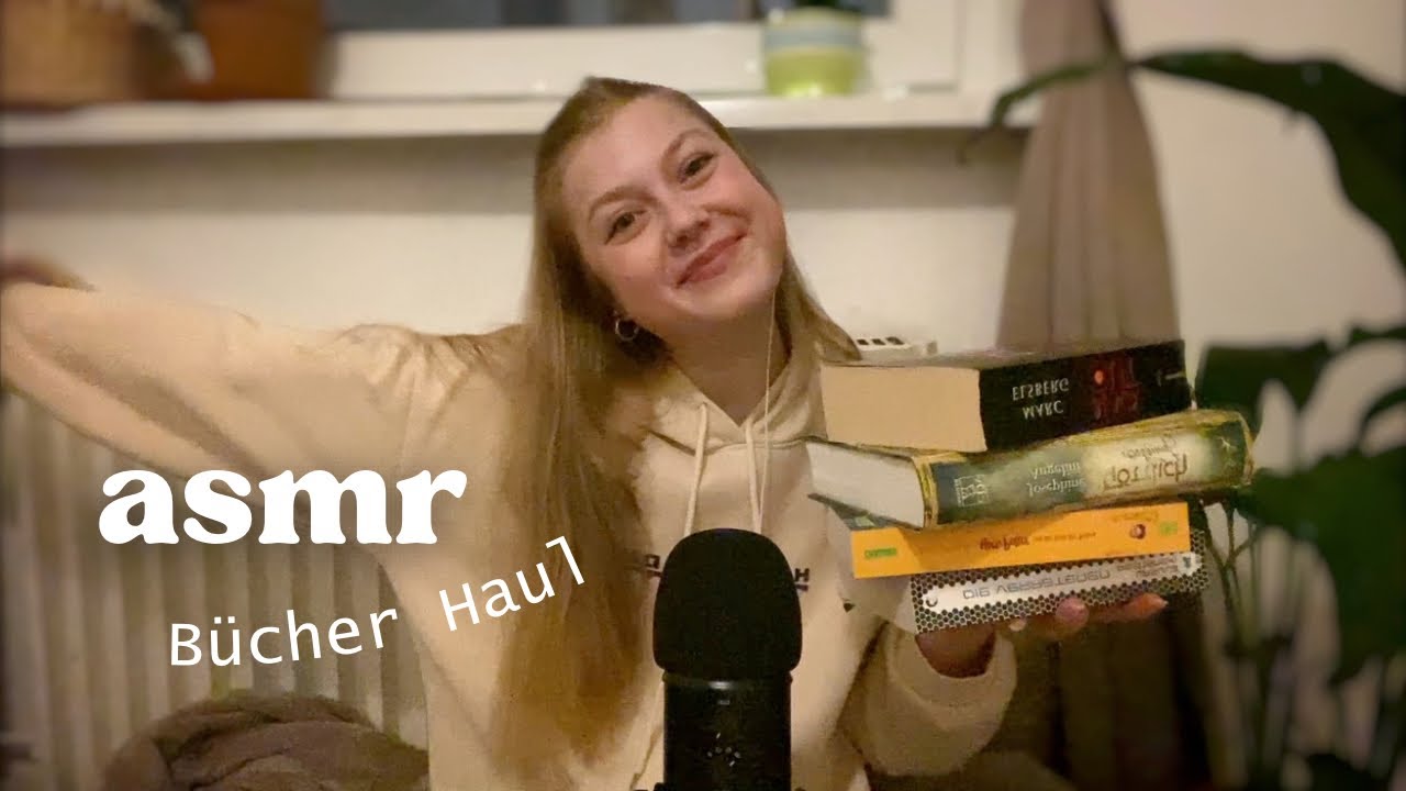ASMR Bücher Ramble 🤠 - Tapping, vorlesen, whispering (german)