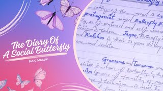 The Diary of A Social Butterfly by Moni Mohsin | Popular Fiction | Hand Written Notes