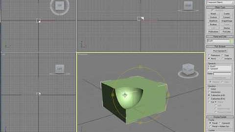3D Studio Max - Basics of Boolean