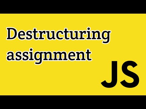 Javascript | Destructuring assignment in Tamil