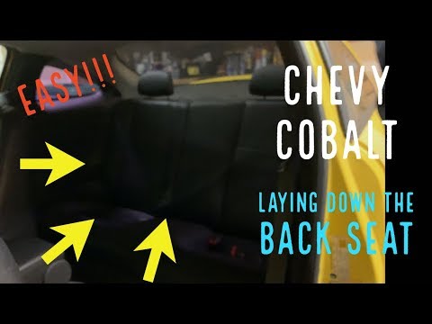 Video: Kaip nuleisti galines sėdynes 2010 metų „Chevy Cobalt“?