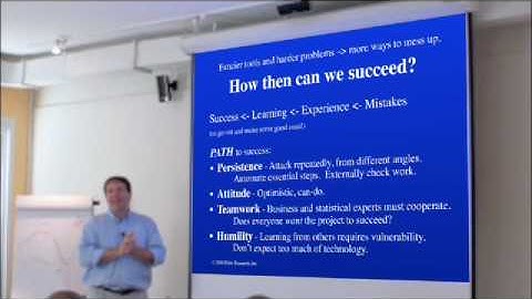 MATHS & STATISICS | Data mining tutorial from John Elder (4)