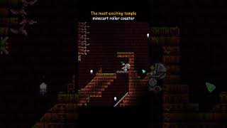 The most exciting temple minecart roller coaster ride
